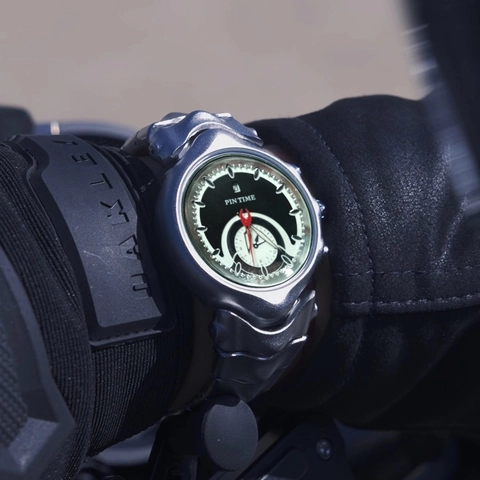 Herren Quarz Uhr Asymmetrisch Legierung Leuchtend Wasserdicht Kalender Retro Mode Y2K Millennium Unregelmäßige Gehäuse