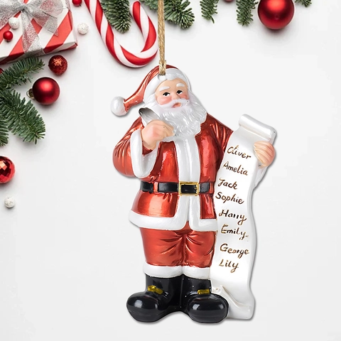 Ornamento Da Appendere Babbo Natale Di Natale Acrilico Decorazione Festiva Per Albero Di Natale Interni Auto Casa Festa
