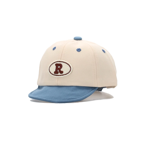 Baby Baumwolle Baseballkappe Süßer Buchstabe R Patchwork Farbe Verstellbar Schirmmütze Für Säuglinge Frühling Herbst Sonnenschutz