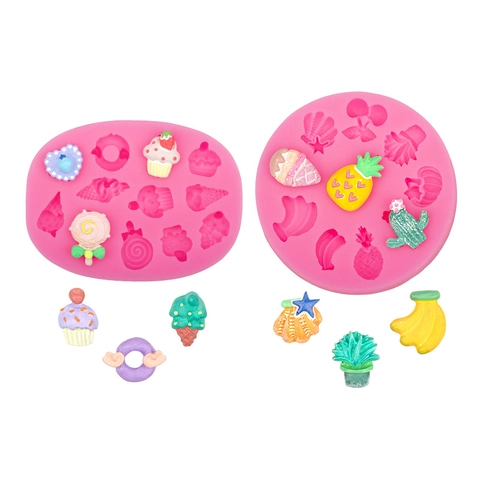 Stampo In Silicone Multicavità Mini Frutta Dessert Ananas Gelato Forma Per Fondente Cioccolato Resina Argilla Fai Da Te
