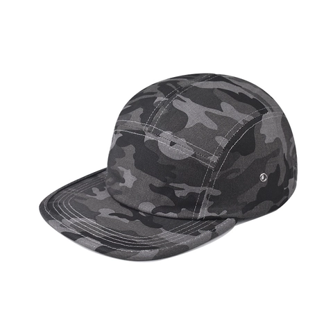 Camper Pet Katoen Canvas Camouflage Patroon Platte Rand Verstelbare Riem Outdoor Zonbescherming Voor Heren Dames