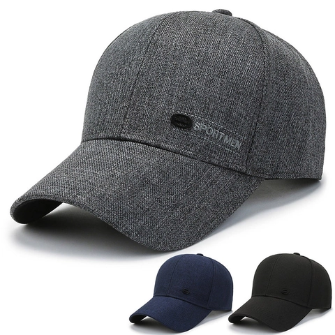 Men Baseball Cap Sportmen Letter Embroidery Adjustable Polyester Cotton Blend Sun Protection Casual Outdoor Hat