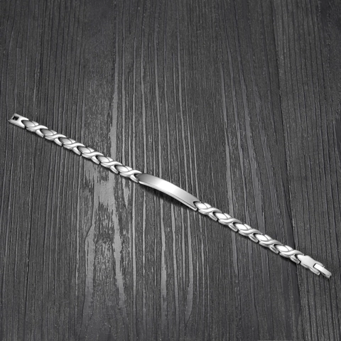 Minimalistisches Edelstahl Armband Mit Gebogener Platte Für Damen Poliertes Geometrisches Fischstil Silber Schmuck Armreif