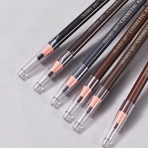Pull Line Eyebrow Pencil Waterproof Long Lasting Professional Makeup Tool No Sharpening Natural Defined Precise Eye Art