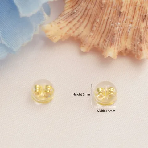 Fermoirs Boucles Oreilles Silicone Cuivre Forme Hamburger Bouchons Remplacement Sécurisés Accessoire Bijoux