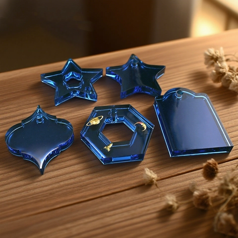 Silicone Mold For Resin Epoxy Jewelry Pendant DIY Craft Heart Round Star Oval Shape Casting Tool With Hanging Hole