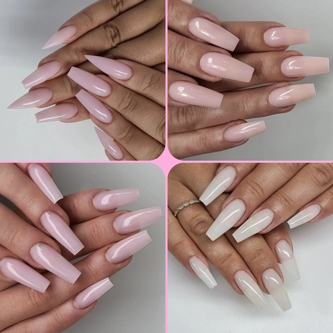 Nagelverlängerungsgel UV LED Härtung Acryl Polygel Schneller Aufbau Papierlos Festes Modell Nagelstärkung Profi