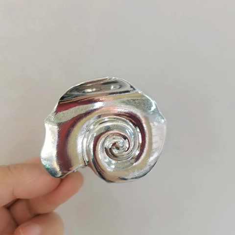 Pinza Pelo Forma Concha Metal Espiral Geométrico Aleación Extragrande Horquilla Mujer Accesorios Playa Retro