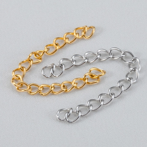 Catena Di Estensione In Acciaio Inox Per Collana Bracciale DIY Gioielli Creazione Accessori Regolatore Connettore