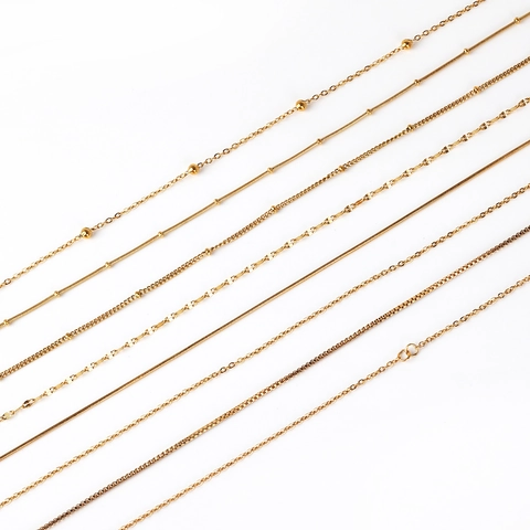 Minimalist 316 Stainless Steel Necklace Chain For Women Light Luxury Fashion Accessory Snake Geometric Link O-Chain