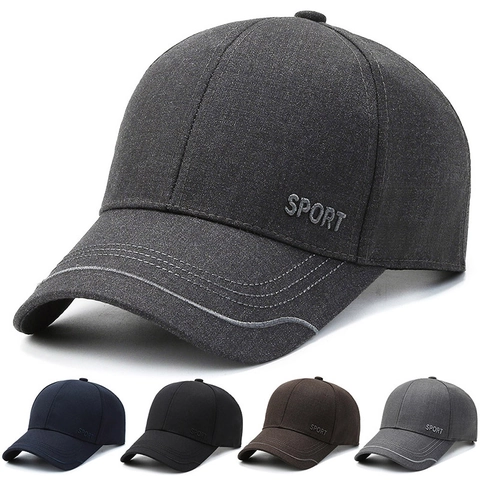 Sport Baseballpet Polyester Gebogen Rand Verstelbaar Zonbescherming Outdoor Casual Hoed Voor Heren Dames