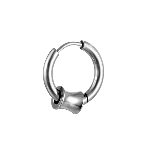 Edelstahl Creolen Mit Verschiedenen Anhängern Punk Gothic Stil Für Herren Und Damen Poliertes Metall Minimalistischer Schmuck
