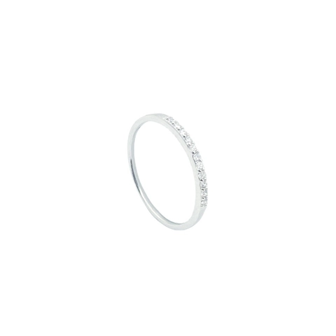 925 Sterling Silver Toe Ring For Women Minimalist Pave Rhinestone Foot Jewelry Adjustable Simple Silver Finger Ring Gift
