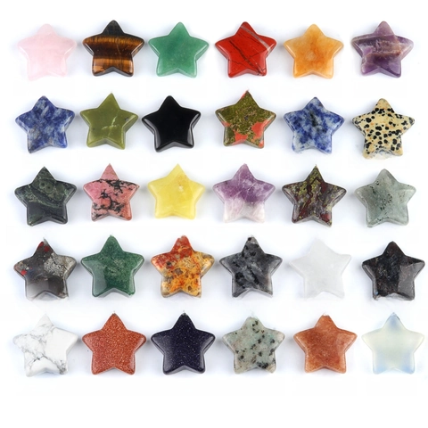 Pietra Preziosa Di Cristallo Naturale A Forma Di Stella Lucidata Per Creazione Di Gioielli Fai Da Te Artigianato Decorazione