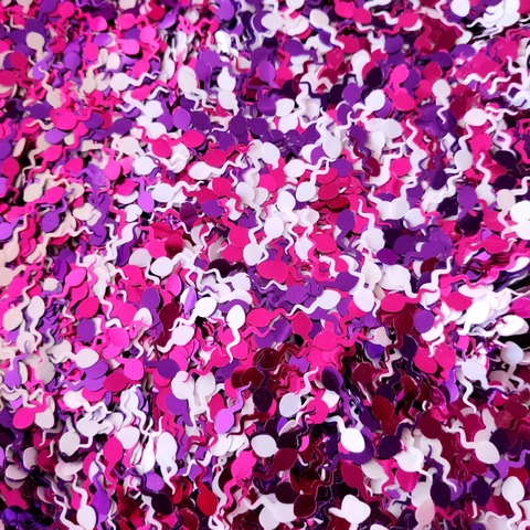 Coriandoli Per Addio Al Nubilato Forma Di Spermatozoo Colori Misti Plastica Decorazione Luogo Hen Party
