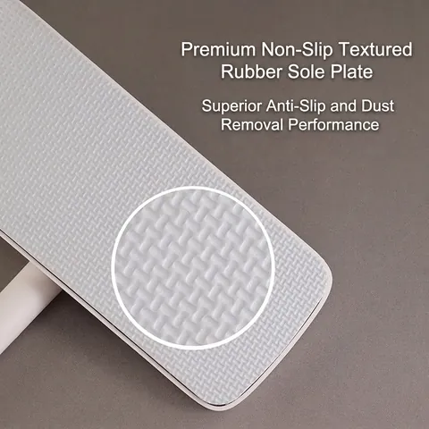 Electrostatic Dust Removal Flat Mop Swivel Head Iron Pole Floor Cleaning Tool For Disposable Paper Minimalist White