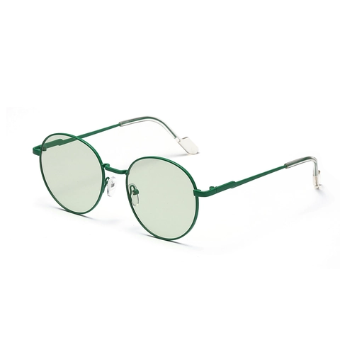 Occhiali Da Sole Tondi Retrò Montatura In Metallo Protezione UV400 Vintage Minimalista Occhiali Outdoor Unisex