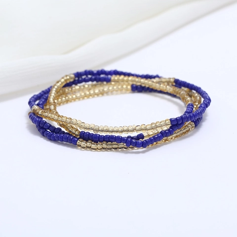 Layered Colorful Seed Bead Waist Chain Bohemian Summer Beach Bikini Body Jewelry Handmade For Women