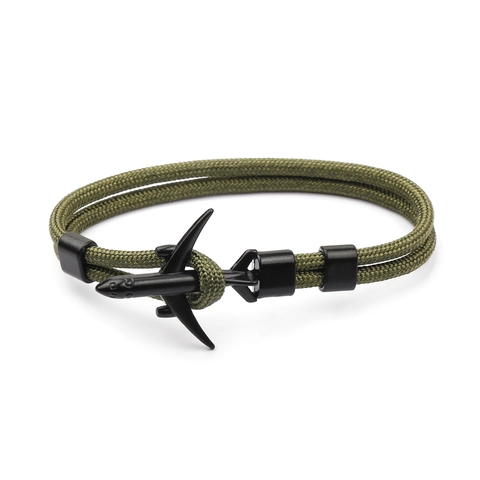 Herren Outdoor 550 Paracord Armband Geflochtenes Polyester Seil Armband Mit Schwarzem Legierungs Flugzeug Anhänger Schmuck Geschenk