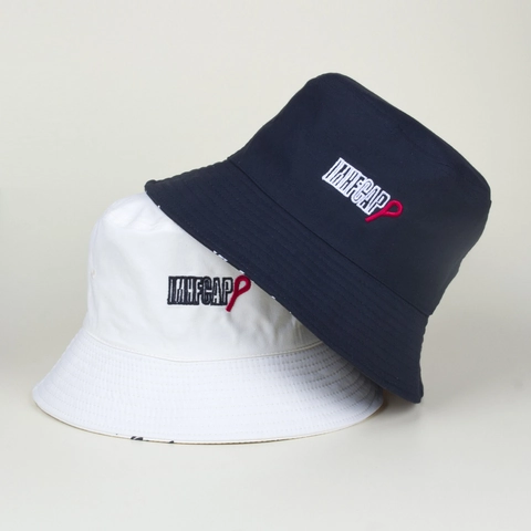 Chapeau Bob Réversible Coton Toile Imprimé Lettres Protection Solaire Streetwear Décontracté Pour Hommes Femmes
