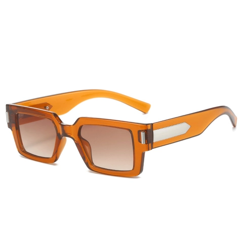 Occhiali Da Sole Quadrati Retrò Protezione UV400 Montatura Piccola PC Con Decorazione Freccia In Metallo Moda Esterno