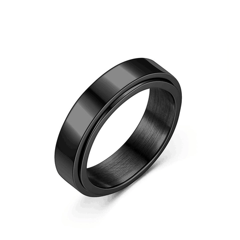 Modern Titanium Steel Rotatable Spinner Ring For Men Women Celtic Dragon Pattern Stainless Steel Stress Relief Band Ring Fashion Cool Jewelry