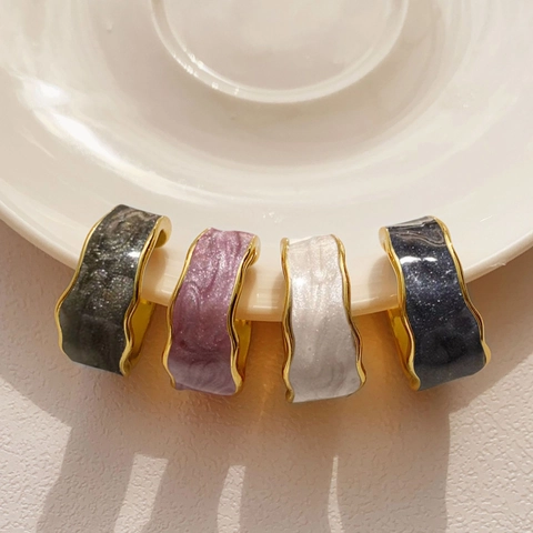 Vintage Alloy Gold Silver Plated Open Ring For Women Minimalist Irregular Geometric Finger Ring Fashion Jewelry Gift