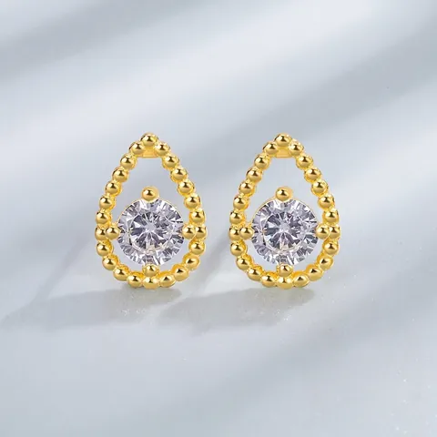 Waterdruppel Oorknopjes 925 Sterling Zilveren Oorknopjes Met Zirkoon Ingelegd Traan Sieraden Voor Vrouwen Elegant Dagelijks