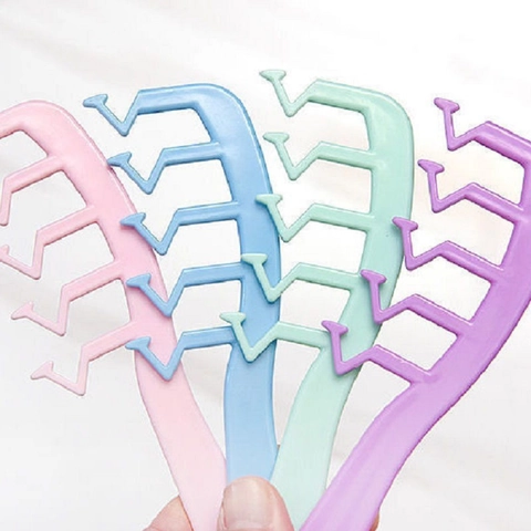 Z-Förmiger Scheitelkamm Volumen Haarbürste Haarwurzel Lifting Styling Tool Tragbarer Kunststoff Macaron Farben