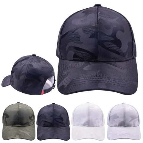 Casquette De Baseball En Coton Camouflage Respirant Protection Solaire Sport De Plein Air Tactique Ajustable