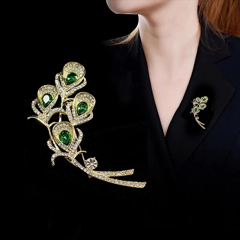 Vintage Court Style Alloy Brooch Rhinestone Artificial Pearl Flower Bird Phoenix Cross Enamel Pin For Women Fashion Clothes Jewelry Accessory