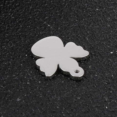 Angel Cutout Anhänger Edelstahl Spiegel Poliert DIY Charm Für Halskette Schmuckherstellung Cartoon Stil