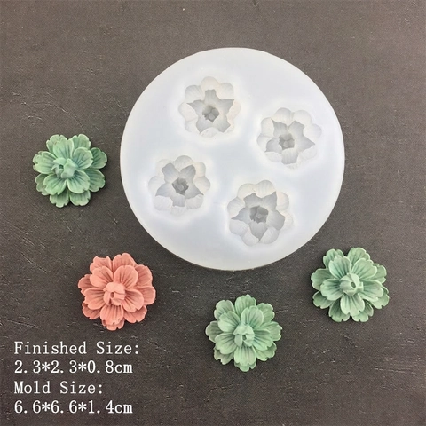 Silikonformen Kirschblüte Pfirsichblüte Kuchen Fondant Mousse Backwerkzeuge Seife Gips Harz Handwerk DIY