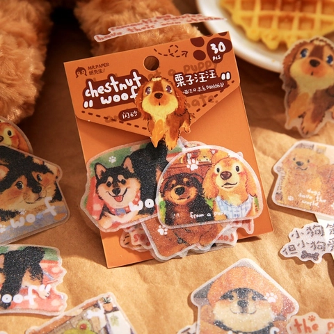 Niedliche Tier Katzen Hunde Deko Aufkleber PVC Material Sand Glitzer Film Für Scrapbooking Journaling DIY Basteln Schreibwaren