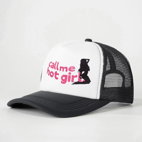 Trucker Hat Mesh Baseball Cap Polyester Atmungsaktiv Verstellbar Snapback Bedruckt Outdoor Streetwear Retro Style Damen