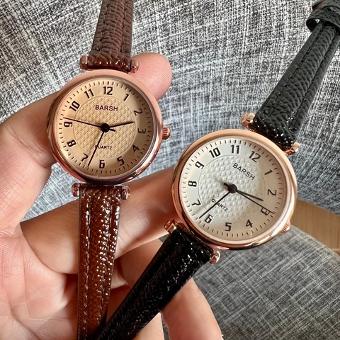 Elegant Women Quartz Watch Faux Leather Strap Round Alloy Case Analog Display Fashion Casual Ladies Wristwatch For Daily Use