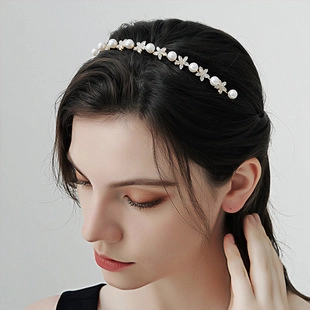 Retro Braut Zirkonia Blume Stirnband Elegante Künstliche Perle Strass Haarband Gold Silber Dünne Haarreifen Hochzeit Party Zubehör Für Damen