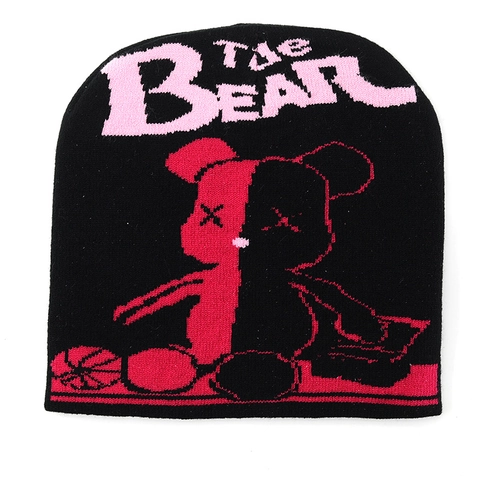 Gebreide Beanie Muts Polyester Winter Warm Hip Hop Streetwear Beer Grafisch Letters Jacquard Voor Volwassenen Unisex