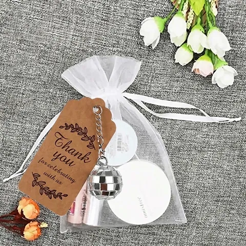 Etiquetas De Agradecimiento Papel Kraft Para Regalos Con Cordel Patrón De Hojas Boda Fiesta Celebración Rectangular