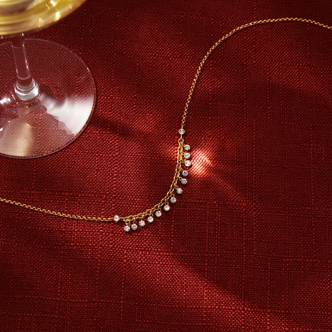Luxe 18K Vergulde Roestvrijstalen Strass Kunstparel Hanger Halsketting Mode Elegante Sieraden Voor Vrouwen Dagelijks Feest