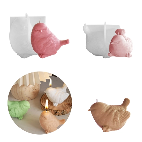 3D Bird Silicone Mold Realistic Woodpecker Shape For DIY Candle Soap Making Resin Gypsum Crafts Handmade Art Tool