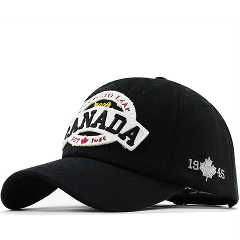 Gorra De Béisbol Algodón Canadá Hoja De Maple Bordado Est 1945 Vintage Ajustable Protección Solar Deporte Para Hombres Mujeres