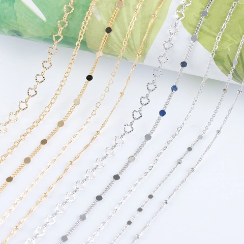 DIY Sieraden Maken Ketting Koper Verguld Nikkelvrij Hart Ronde Schijf Schakelketting Voor Ketting Armband Choker Ambachten
