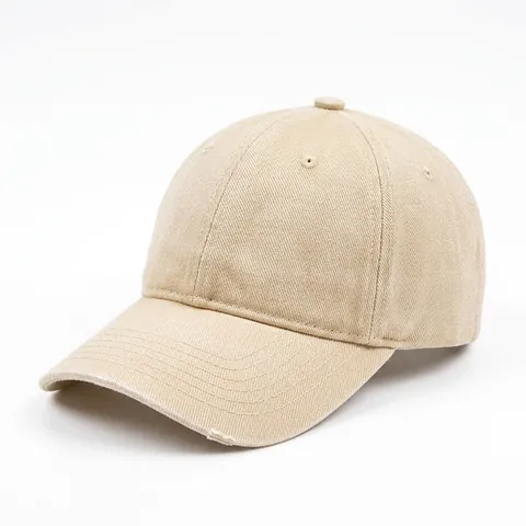 Gorra De Béisbol De Algodón Lavado Color Sólido Vintage Protección Solar Hebilla Metálica Ajustable Para Hombres Mujeres