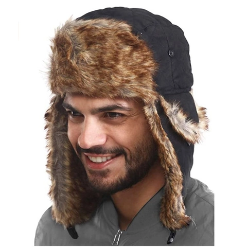Wasserdichte Uschanka Für Damen Und Herren Winter Warm Fliegermütze Mit Ohrenklappen Kunstpelz Gefüttert Winddicht Skimütze Outdoor Accessoires