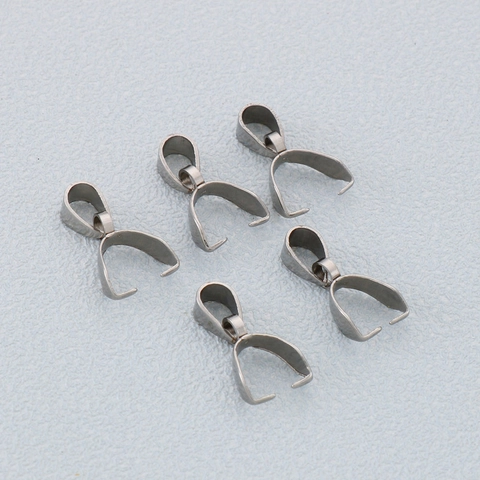 Ganci Per Ciondolo In Acciaio Inossidabile Connettori Collana Fai Da Te Gioielli Componenti Stile Semplice Metallo