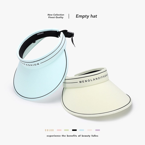 Women Ice Silk Sun Visor Hat UPF 50 Plus Large Brim Adjustable UV Protection Breathable Outdoor Sporty Beach Sun Hat