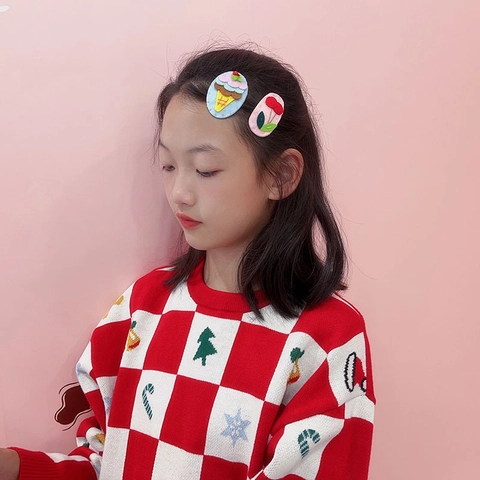 Süße Cartoon Frucht Tier Stoff Haarklammern Handgemachte Filz Stickerei BB Clips Schöne Schule Haarnadeln Für Kinder Damen Haarschmuck
