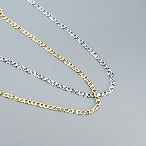 Cuban Link Halskette 925 Sterling Silber Minimalistische Curb Kette Schmuck Für Damen Und Herren