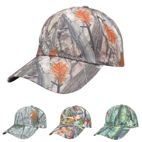 Casquette De Baseball Motif Camouflage Polyester Protection Solaire Extérieur Tactique Chasse Pêche Réglable Hommes Femmes